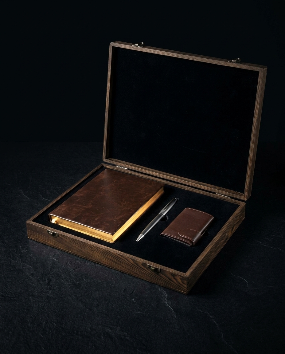 Givony Gift Set - Wallet Notebook & Pen