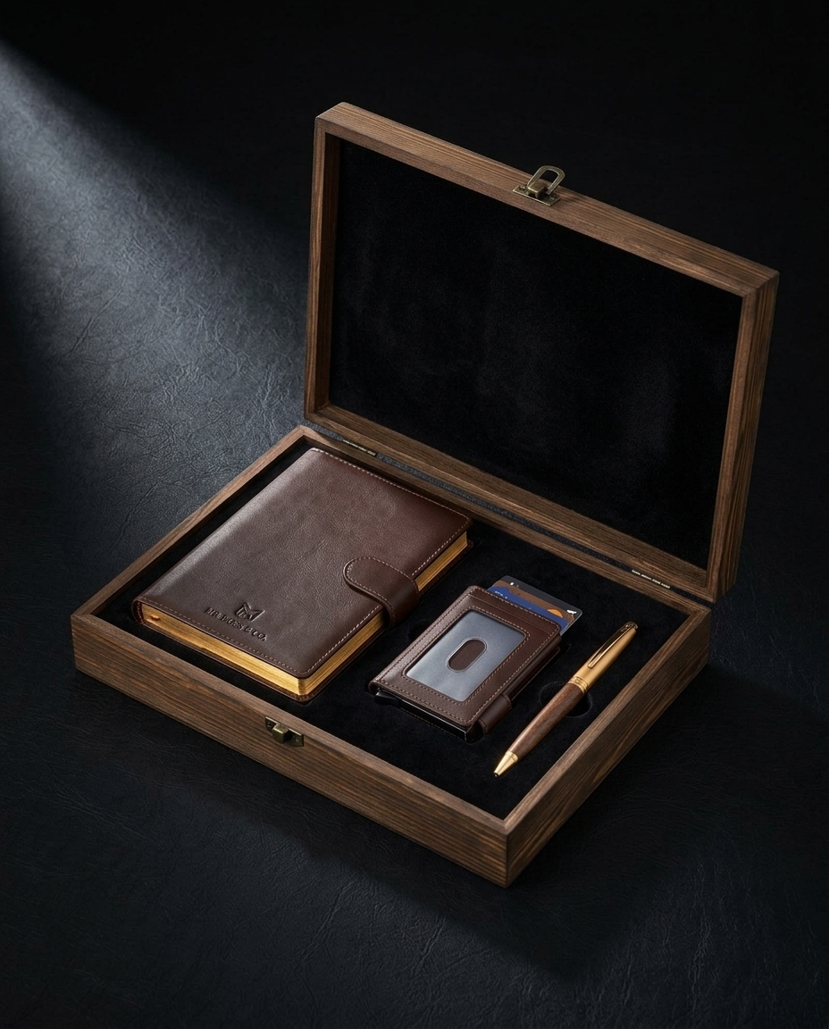 Givony Gift Set - Card Wallet & Pen