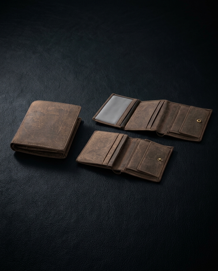 Givony RFID+NFC Leather Safety Wallet