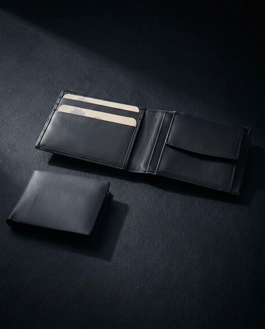 Givony RFID+NFC Leather Safety Wallet